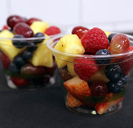 A cup of berries