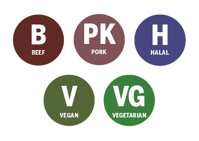 Nutrition preferences icons